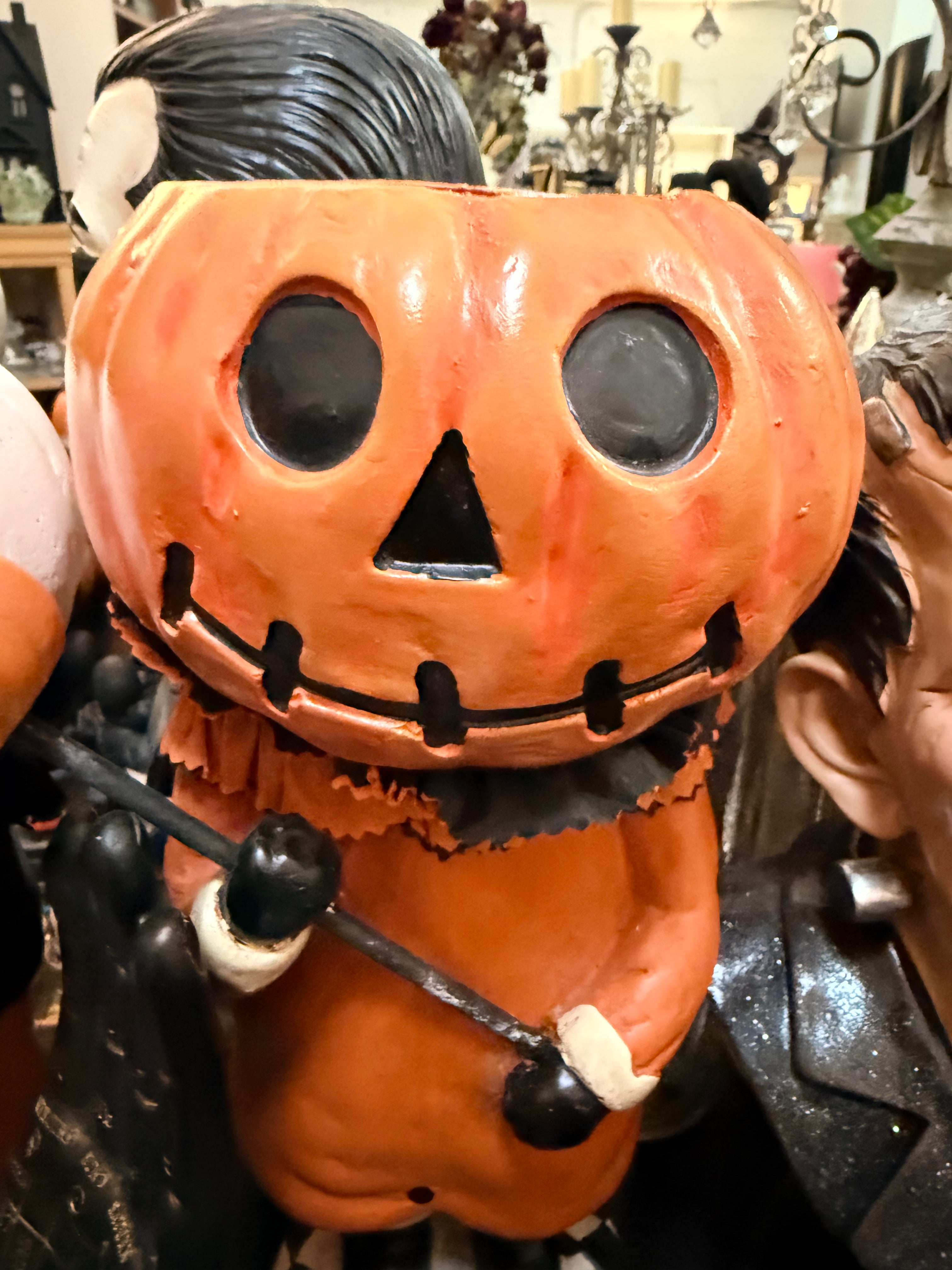 Pumpkin Patch Jack Candy Bowl - Orange