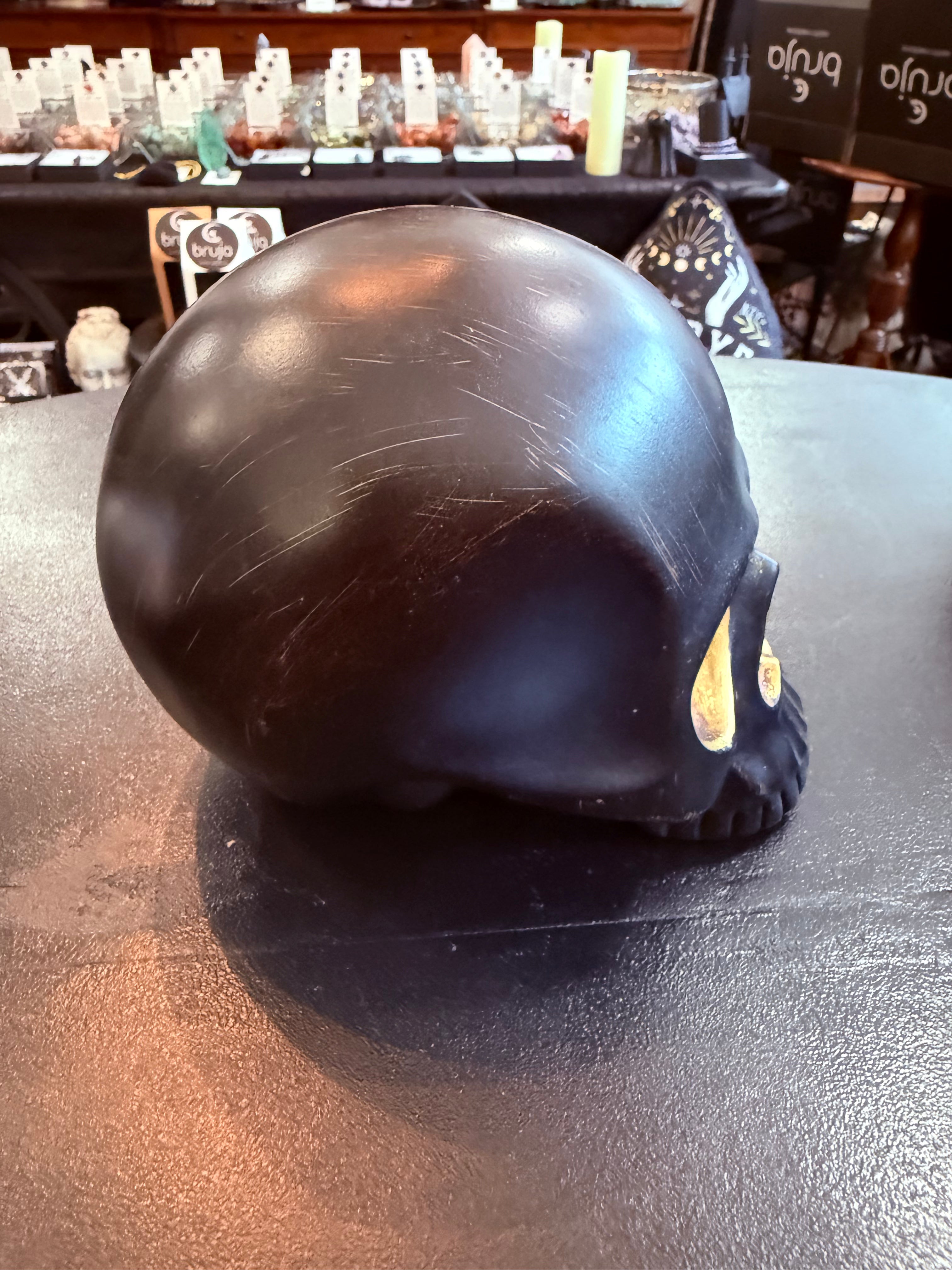 Midnight Gold Eyes Skull