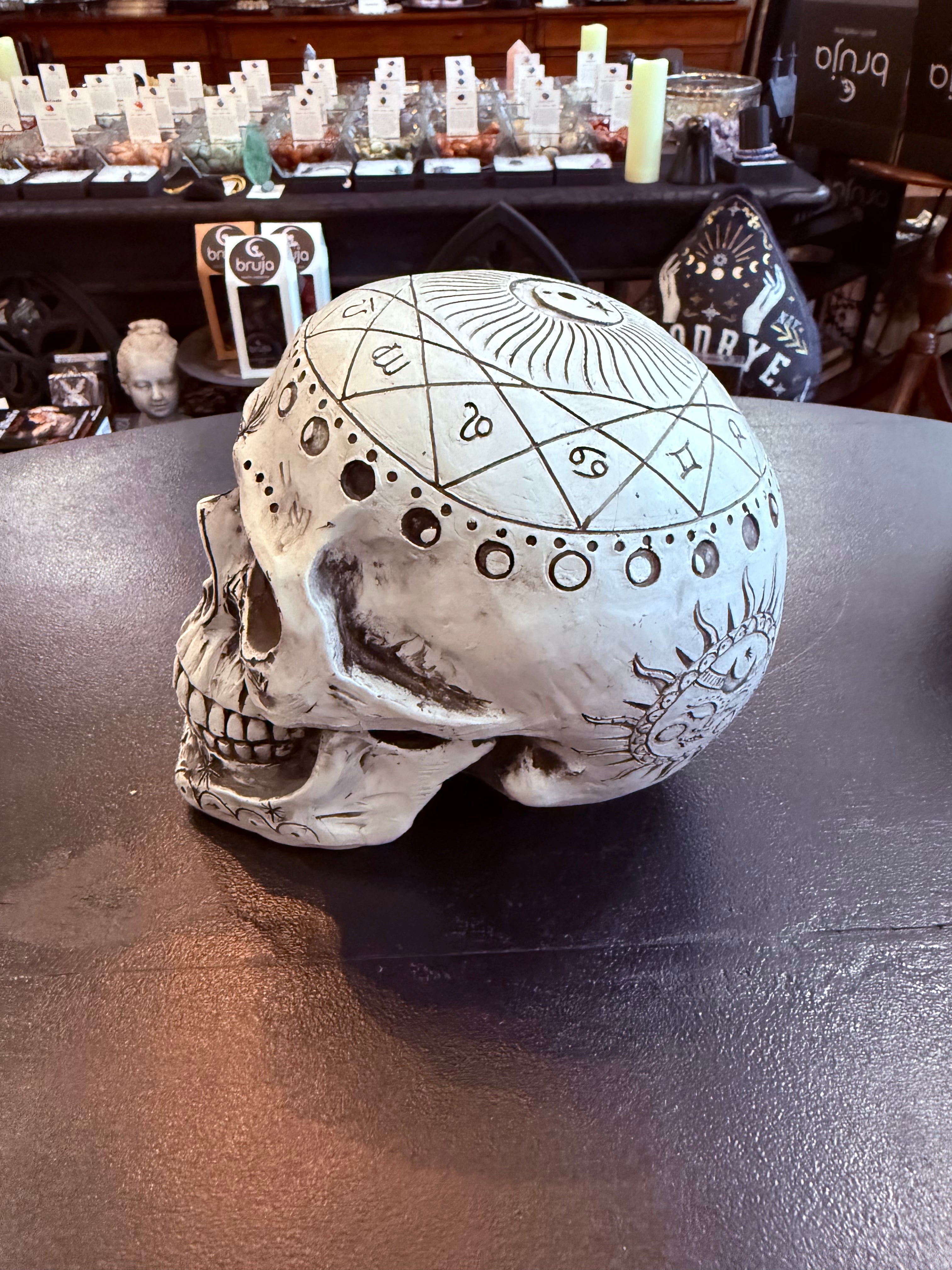 Celestial Spirit Skull Statue