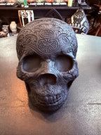 Midnight Marigold Sugar Skull Statue