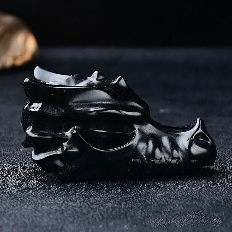 Dragon Skull - Obsidian
