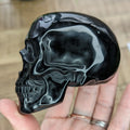 Human Skull - Obsidian