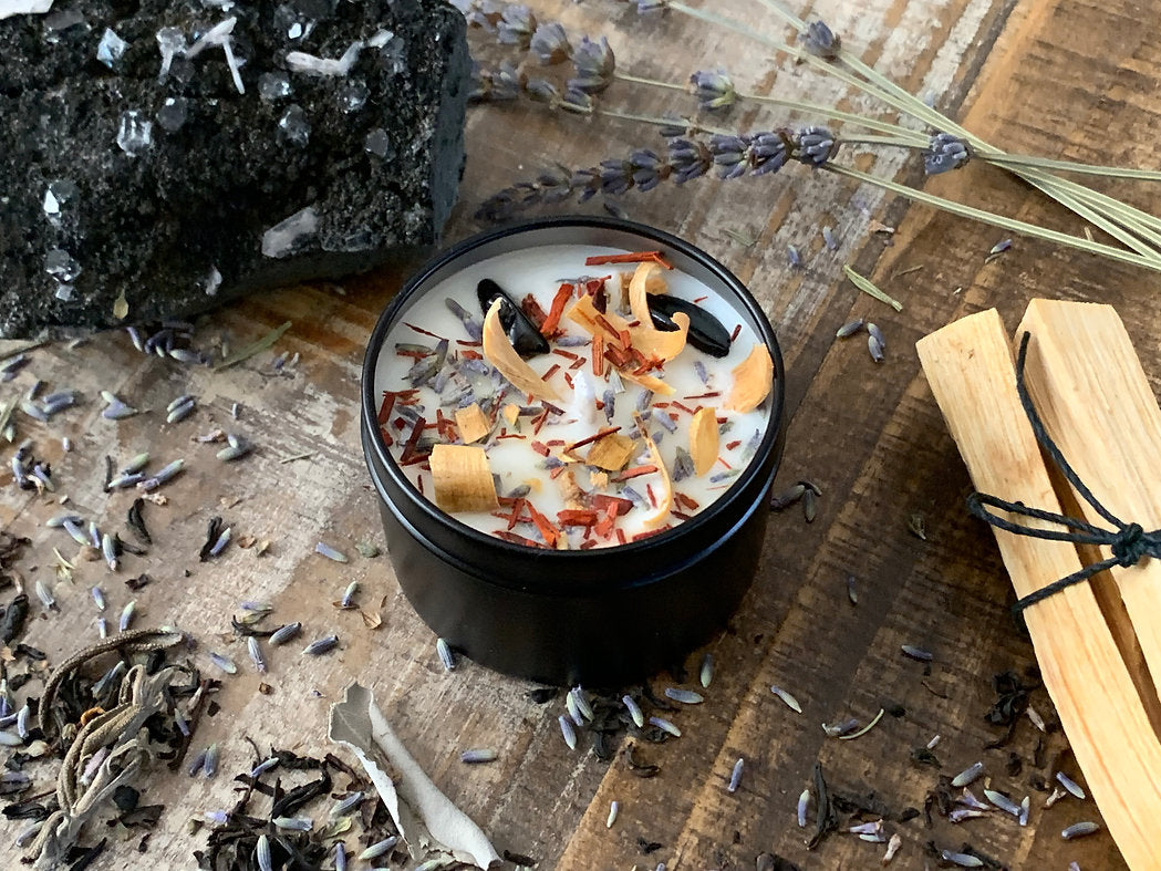 Sacred Earth Crystal Soy Candle