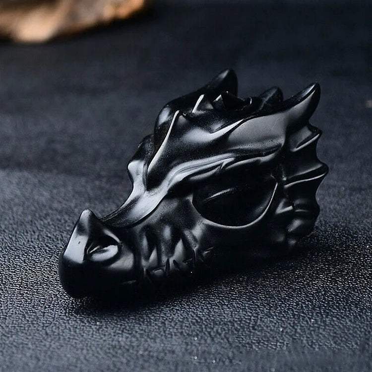Dragon Skull - Obsidian