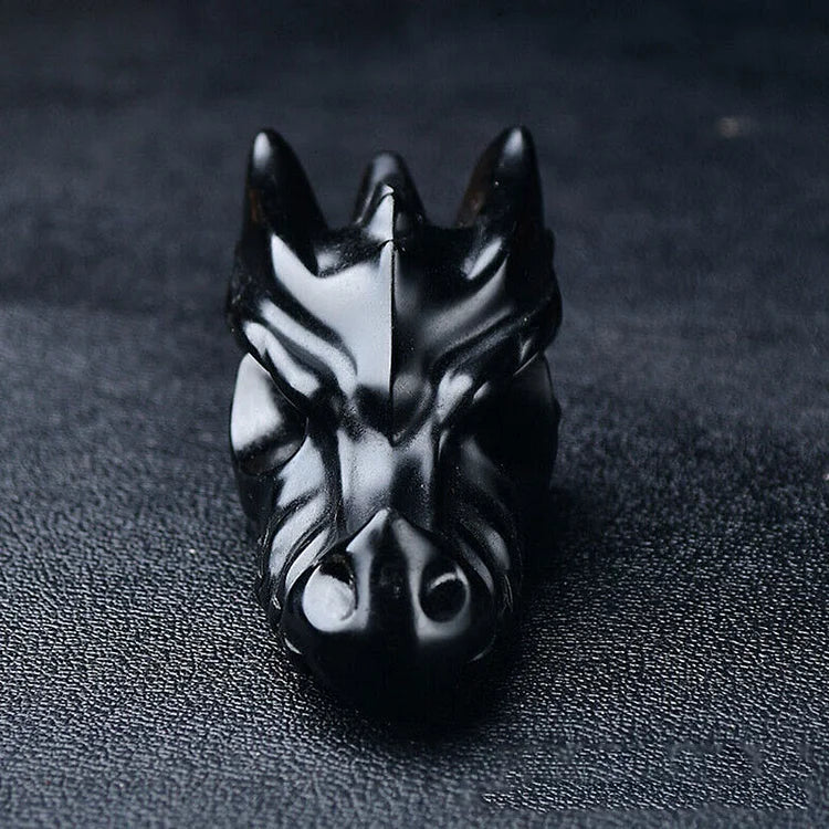 Dragon Skull - Obsidian
